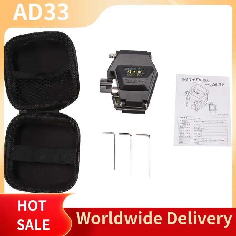 

Top Deals Fiber Cleaver AUA-6C Cable Cutting Knife FTTT Fiber Optic Knife Tools Cutter High Precision Cleavers 16 Surface Blade