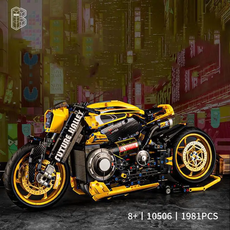 

High-Tech Speed Power Davidson 2077 Motorcycle Model 10506 City Famous Motorbike Building Block Children Toys Boys Gifts