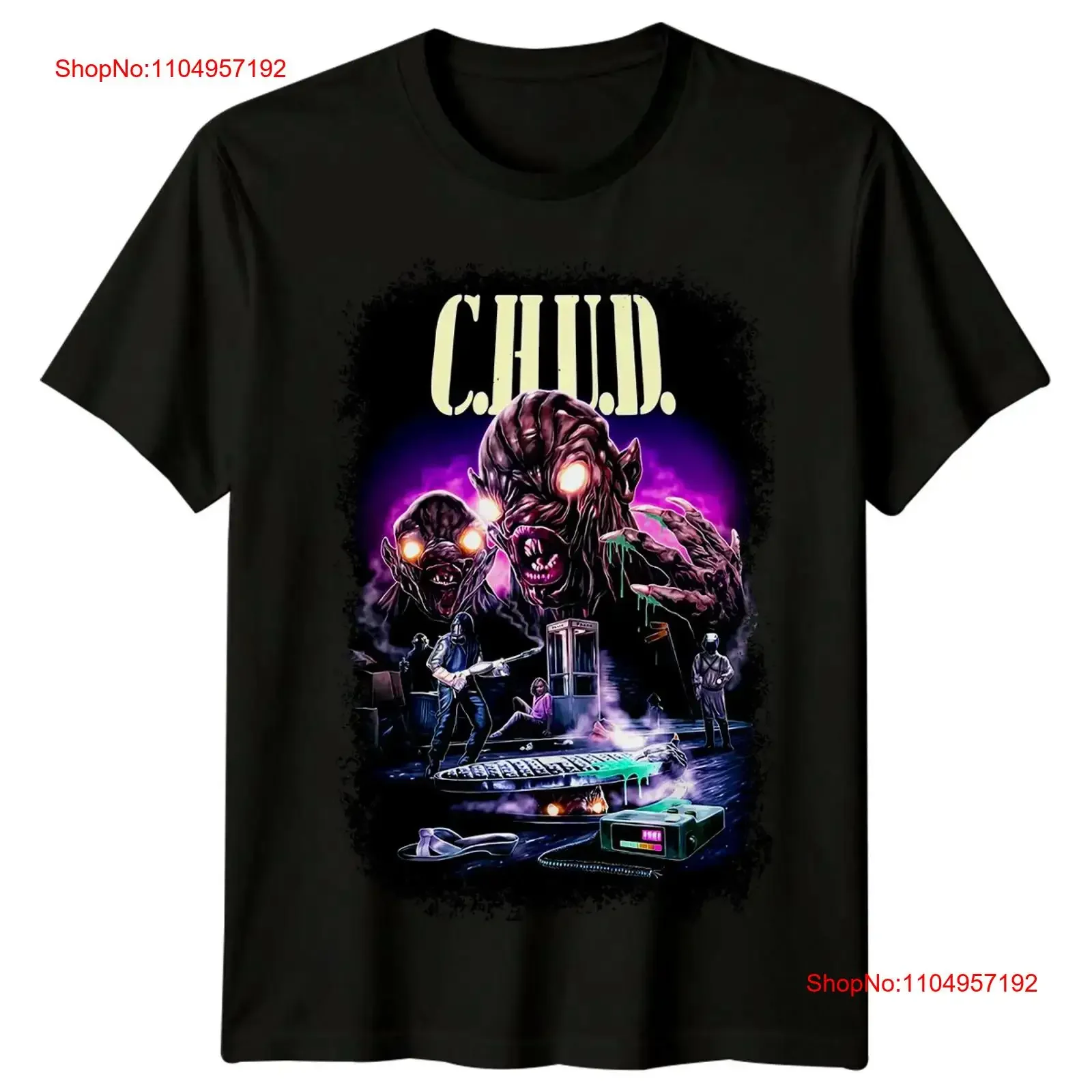 

C H U D 1984 Movie Poster Inspired T Shirt Retro 80s vintage Washed Soft graphic homme Top For Everyday Wear Unisex Casual