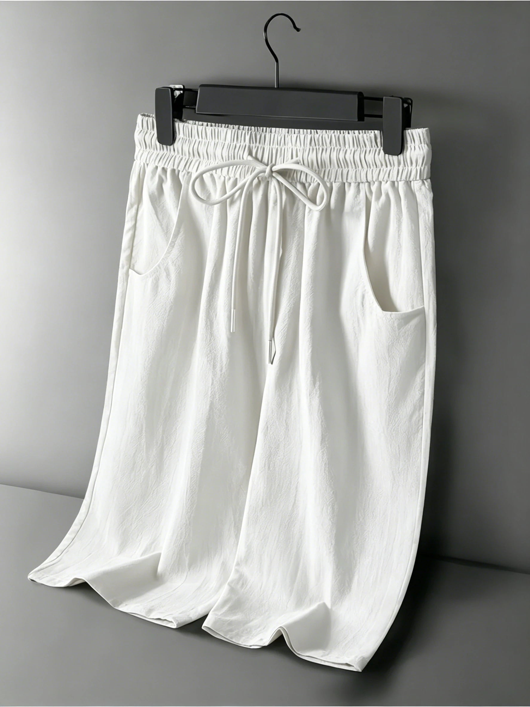 Celana Pendek Kasual Pria Musi - Short Linen Drawstring ulasan dan harga