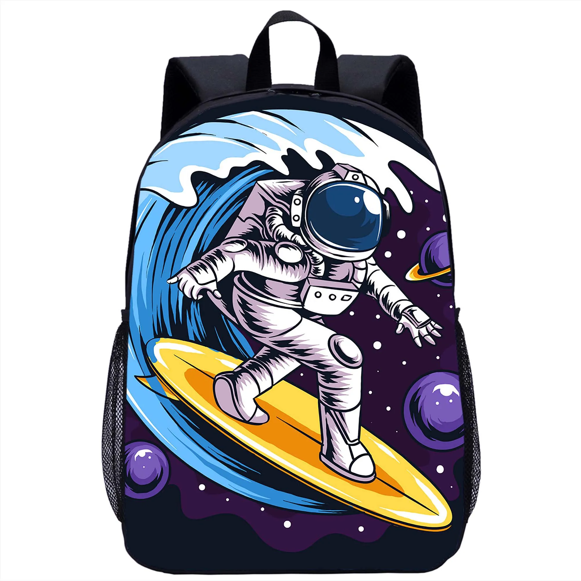 

Cartoon Funny Astronaut Print Backpack Student Schoolbag Girls Boys Book Bag Teenager Daily Casual Backpacks Storage Rucksacks