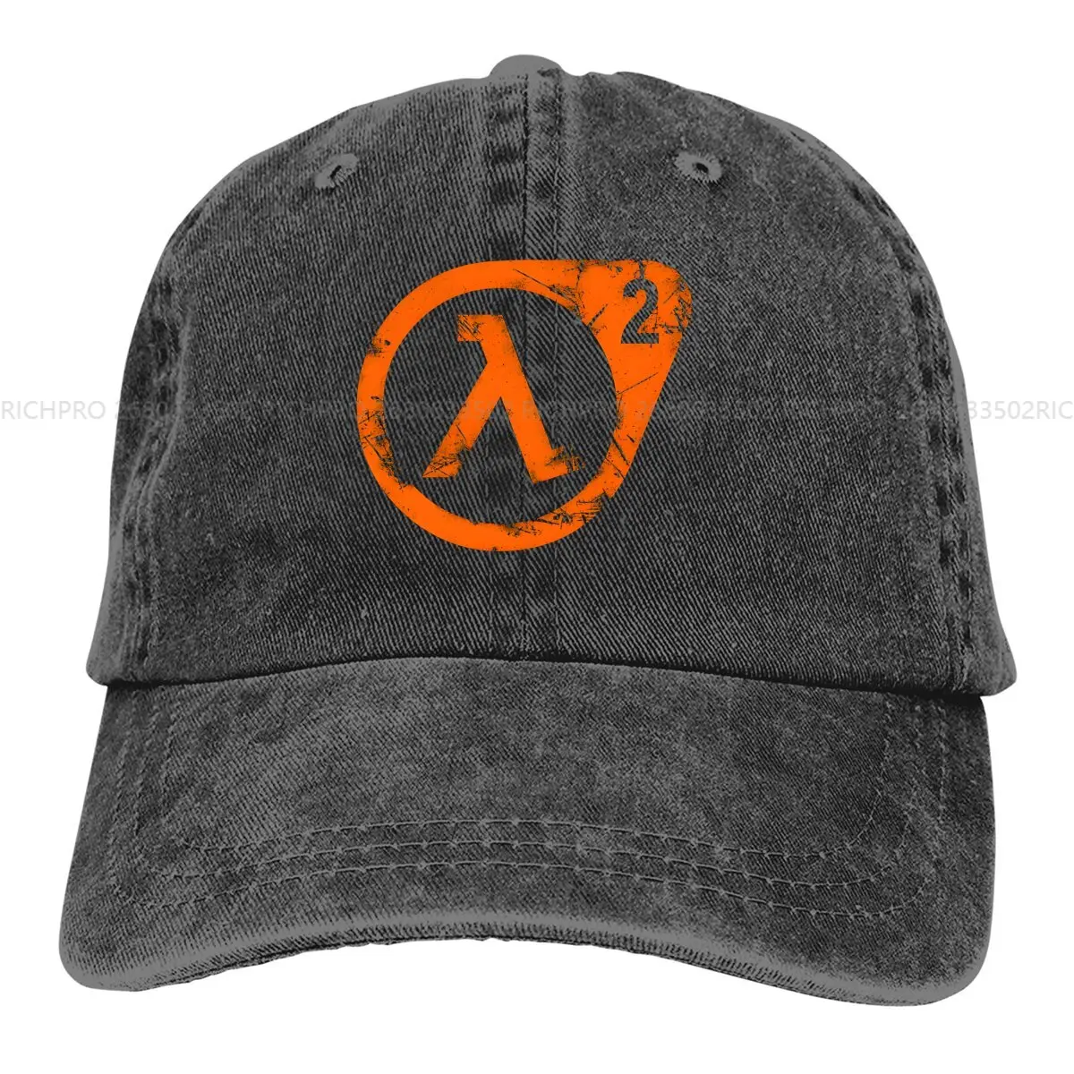 HL2 Orange Baseball Caps Peaked Cap Half Life Game Sun Shade Hats for Men