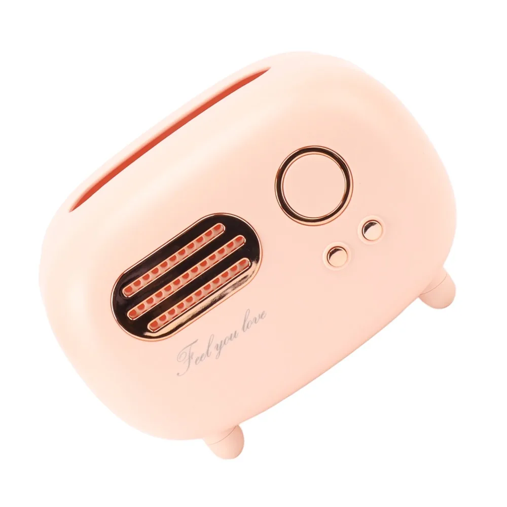 Pink Color Retro Radio Tissue Box Retro Design Decorative Vintage Radio Tissue Box Radio Shape Multifunction Napkin Case Bedroom