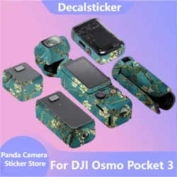 For DJI Osmo Pocket 3 Camera Sticker Protective Skin Decal Vinyl Wrap Film Anti-Scratch Protector Coat pocket3