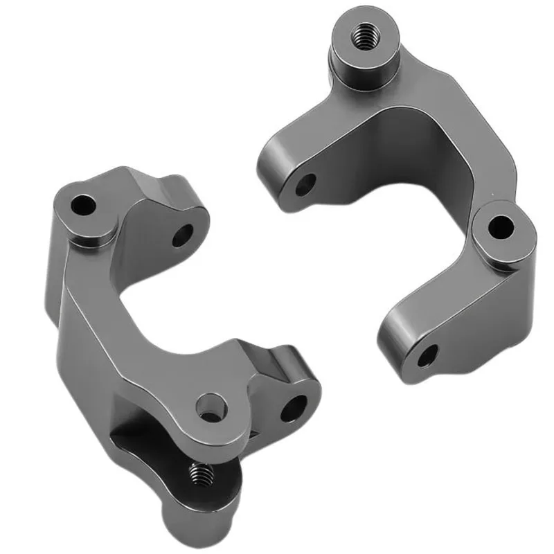 Custom CNC Machined Billet Aluminum Anodized Grey Rear Front Spindle Hub Carrier Set Fuel System Frame Flat Washer Components