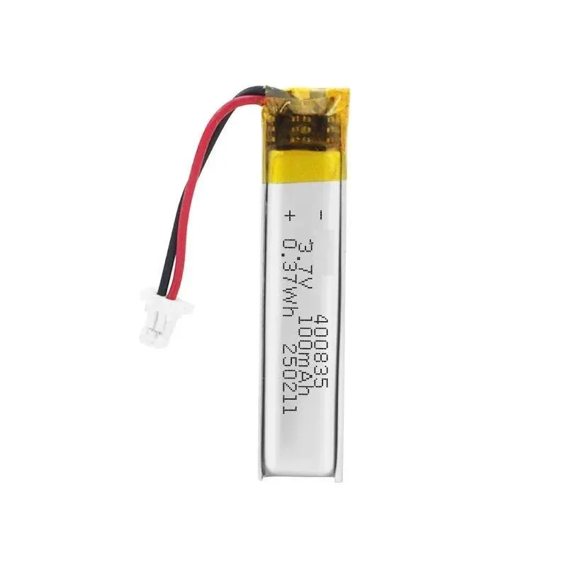 3pcs for400835 Lithium Battery 100mAh 3.7V Built-in Rechargeable Cell for Point Reading Pen Laser Pointer Glasses Smart Bracelet