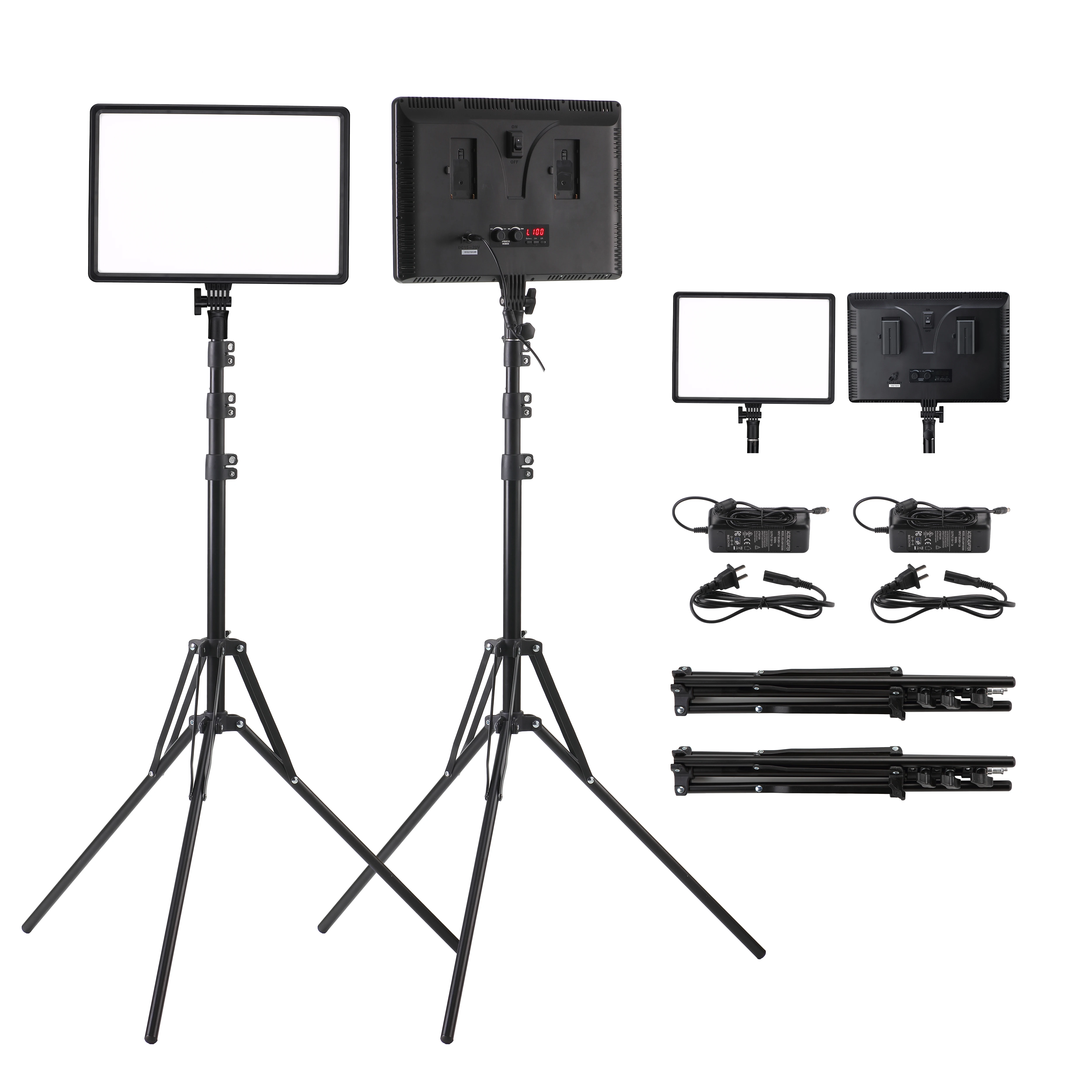 Led Video Panel Soft Light Professional Film Light Equipment Studio with Tripod Stand Photo Studio Video Lighting