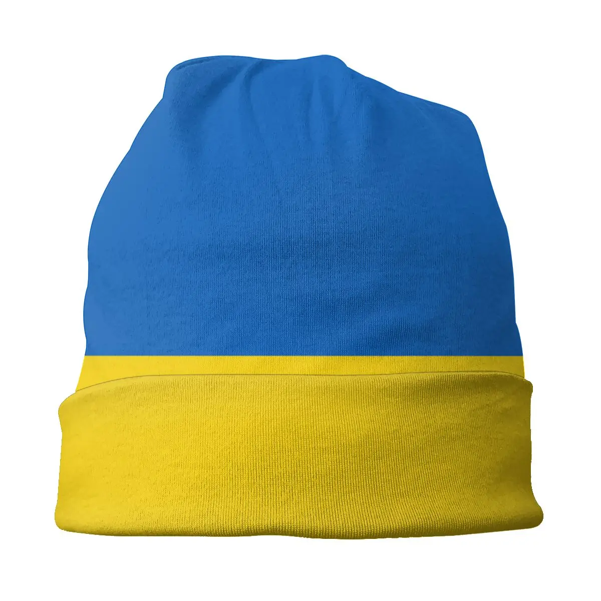 Flag Of Ukraine Ukrainian Skullies Beanies Hats Goth Unisex Outdoor Caps Warm Head Wrap Bonnet Knitting Hats