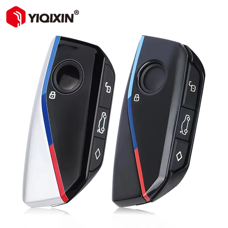 Remote Car Key Shell Case Cover For BMW I7 X7 G07 LCI IX I20 X1 U11 7 Series G70 G09 XM U06 G81 M3 Uncut Blade 4 Button Key Fob
