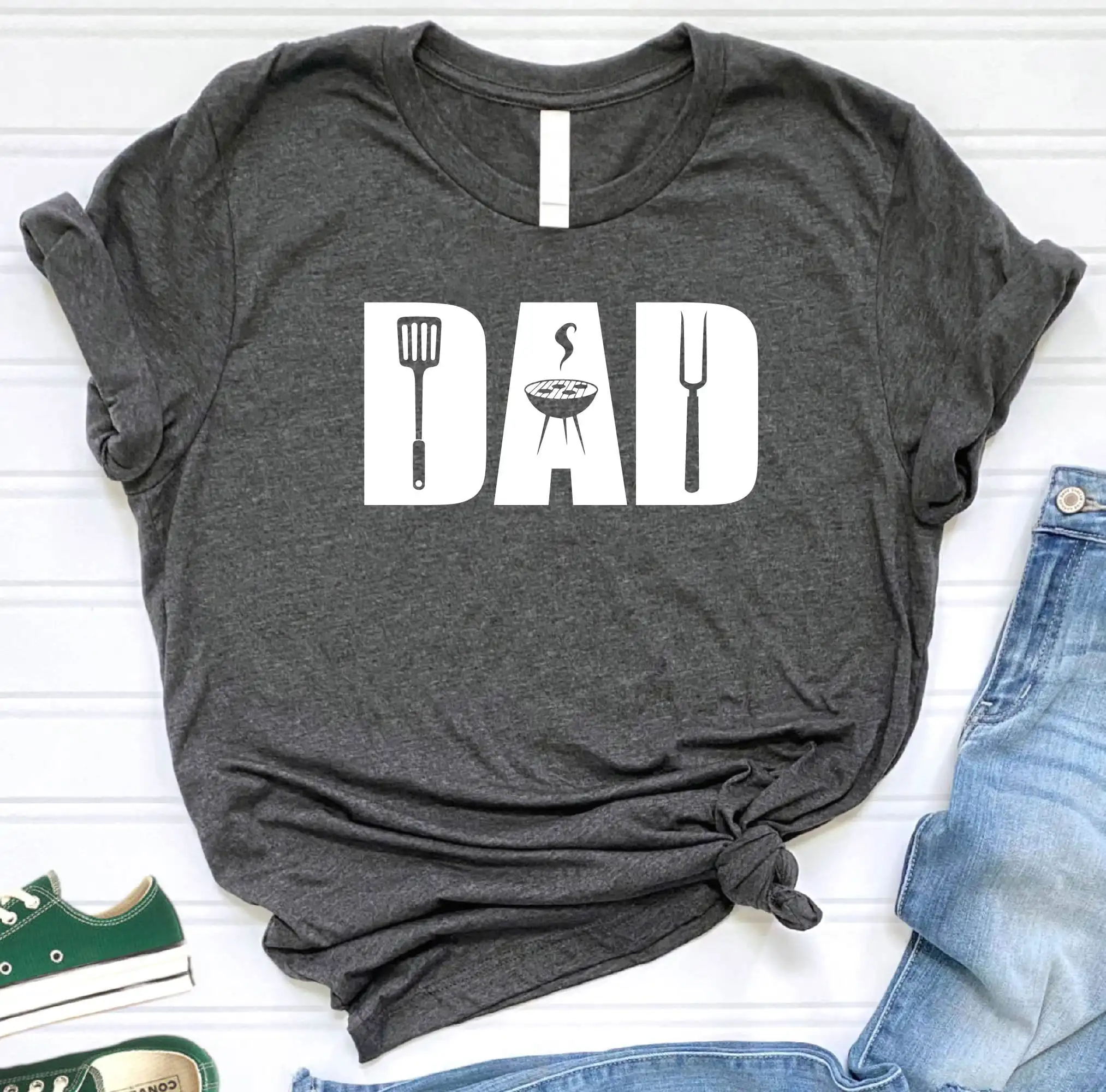 Dad Grilling T Shirt Joke Daddy Happy Fathers Day For Father SweaT Life Is Best