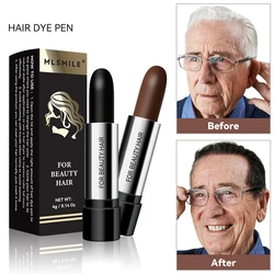 Disposable Temporary Hair Dye Pen To Cover White Hair Lipstick Style Hair Dye Black Temporary Portable Hair Dye Products