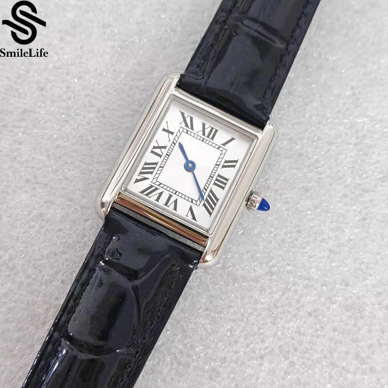 Smilelife 24.5mm/26.5mm Men's and women's Styles WristWatch Leather Strap VJ20 Quartz Movement Fashion Quartz Wristwatch