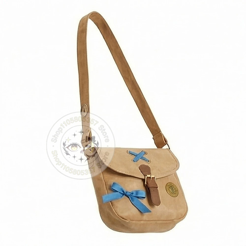 TV Cosplay Holly Wheeler Yellow Shoulder Bag Roleplay School Bags Halloween Carnival Party  Props Accessories