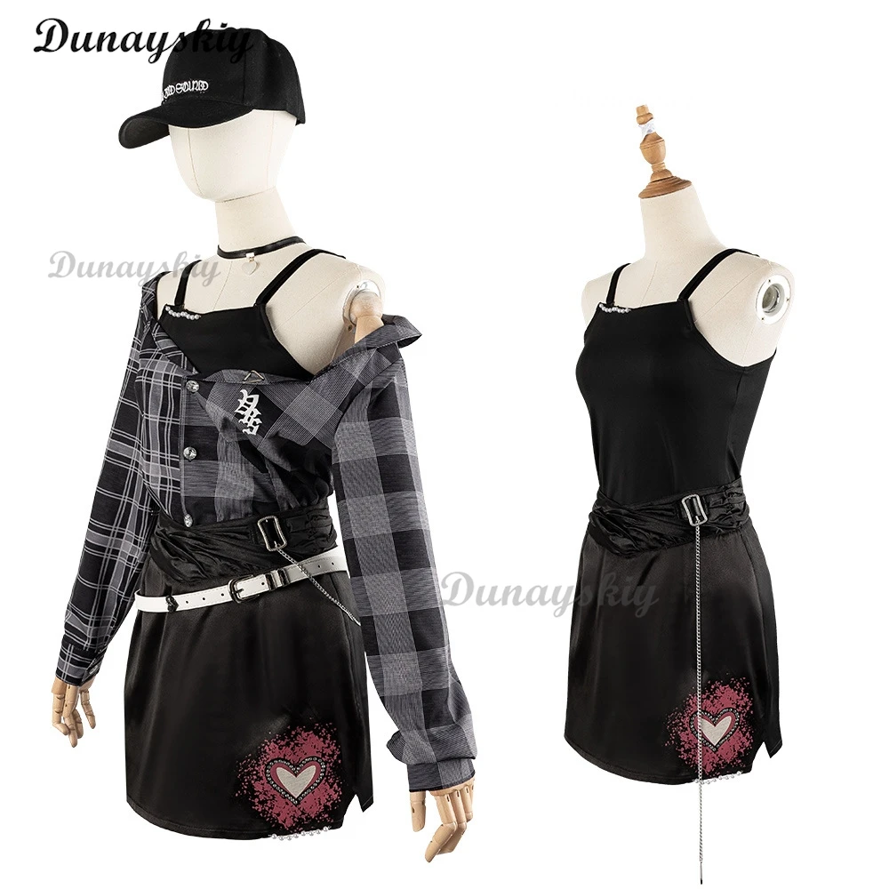 Project Sekai VBS Azusawa Kohane, комплект для косплея, униформа Café-Themed, пальто, парик, наряд для ролевых игр на Хэллоуин/аниме