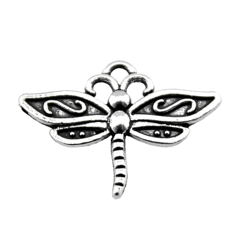 

Wholesale 200pcs/bag Charms Wholesale Dragonfly 16x22mm Antique Making Pendant Fit Tibetan Silver Color DIY Handmade Jewelry