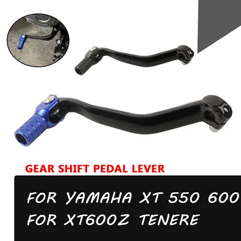 For YAMAHA XT600Z Tenere XT550 XT600 XT 660 Z XT 660Z XT 550 Motorcycle Accessories Foldable Gear Shift Lever Pedal Peg Parts