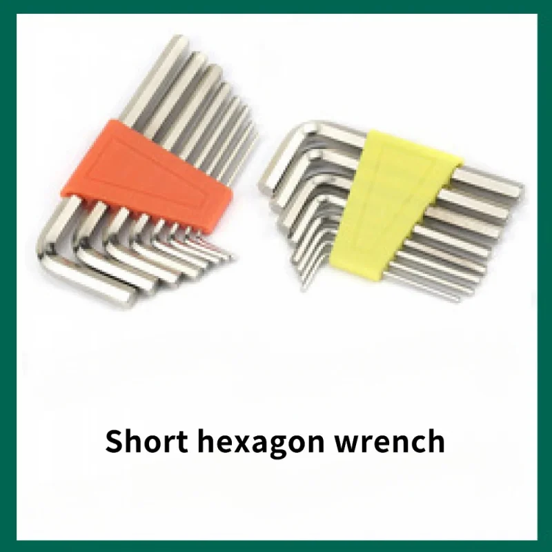 New Sturdy And Durable High Hardness Material Flat Head Hexagonal Small Wrench Eight-Piece Kit Wholesale For Home DIY Tools