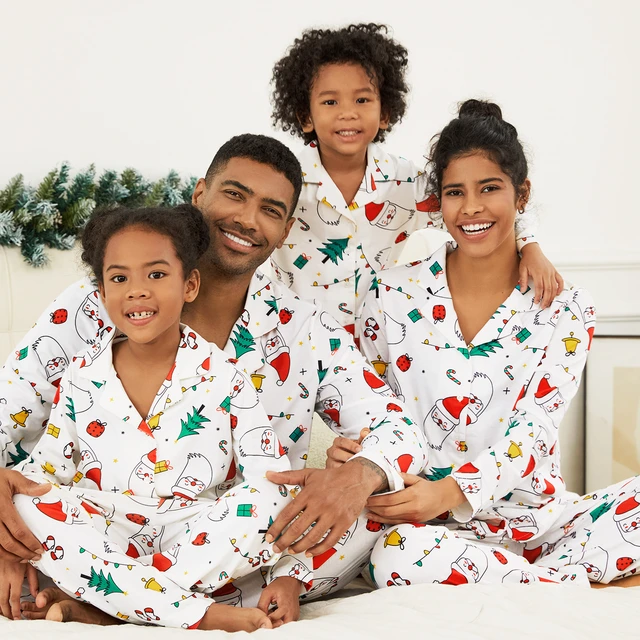 Colorful christmas pajamas clearance