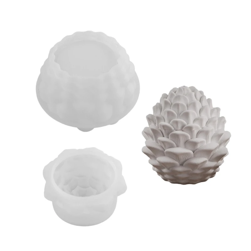 conjunto-moldes-silicone-com-design-criativo-pinha-para-artesanato-recipiente-armazenamento-resina-com