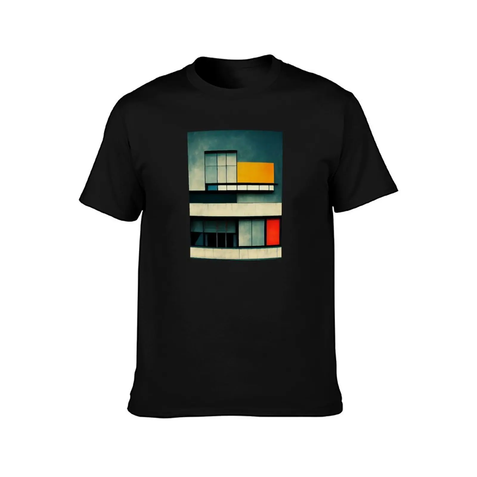 Bauhaus 3 - Inspired byArchitecture T-Shirt, Summer Casual Cotton Tee, Oversized Streetwear Tops, Vintage Graphic Print