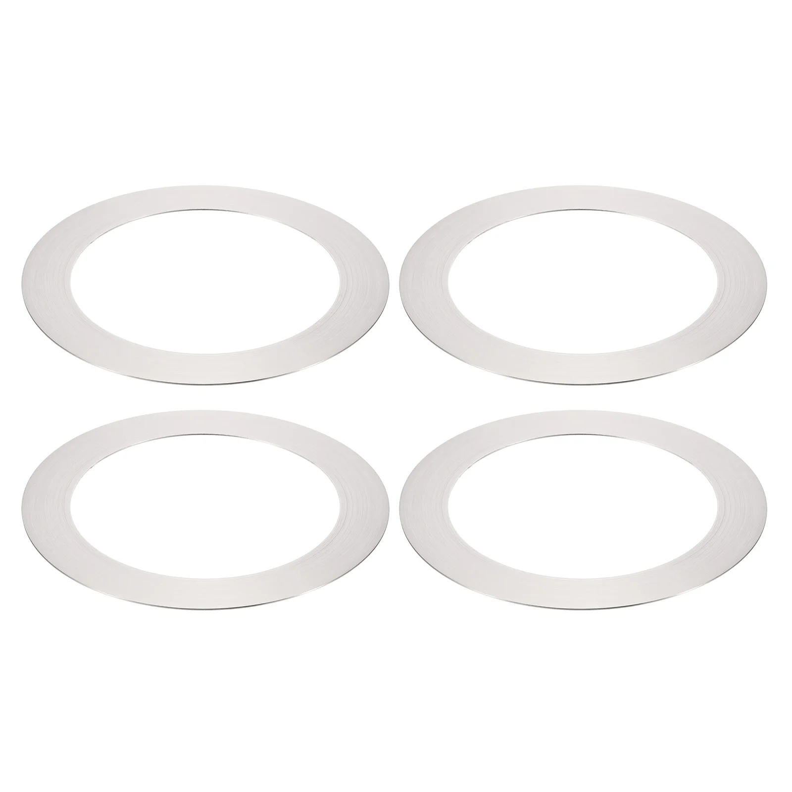 4Pcs Home Lighting Ceiling Medallions Metal Flat Round Goof Plate Cover Ring Decorative Trim for Hanging Pendant Lights Recessed