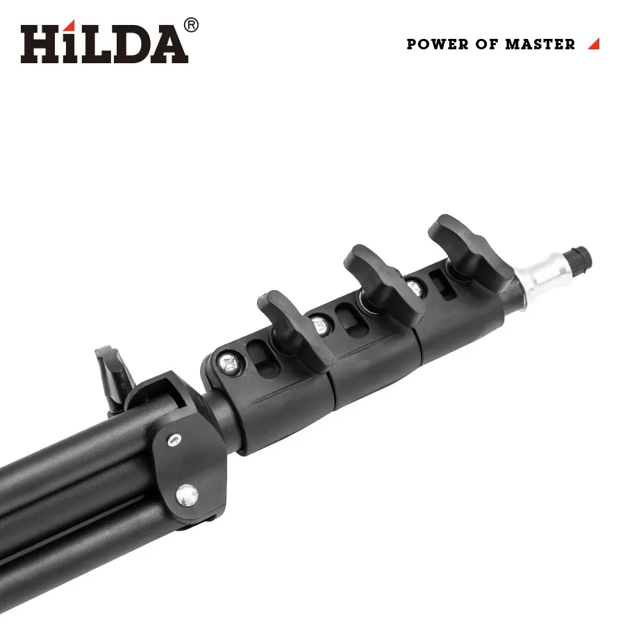 HILDA 3M Stativ für Laser-Nivelliergeräte, höhenverstellbares Metall-Fotografie-Stativ mit 1/4-Zoll-Schraube für Laser-Nivelliergeräte – Detail 5