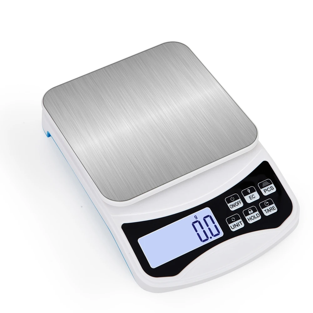 0.1g Precision Electronic Kitchen Scale 5kg LCD Display Home Weight Balance 10Kg/1g Baking Coffee Food Analytical Scale Hold