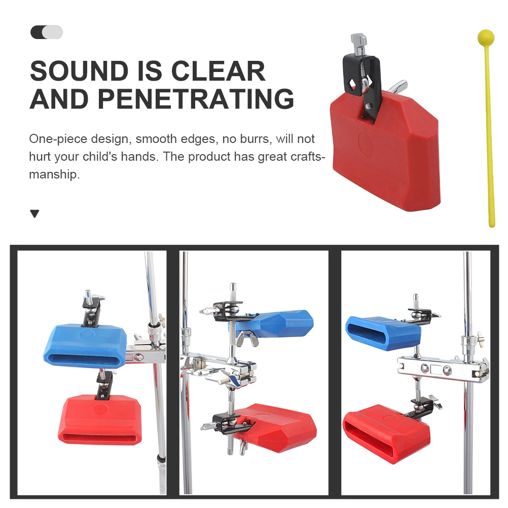 

Cowbell Bangzi Musical Plaything Instrument Parts Accessories Kids Toy Plastic Percussion Metal Supply Child