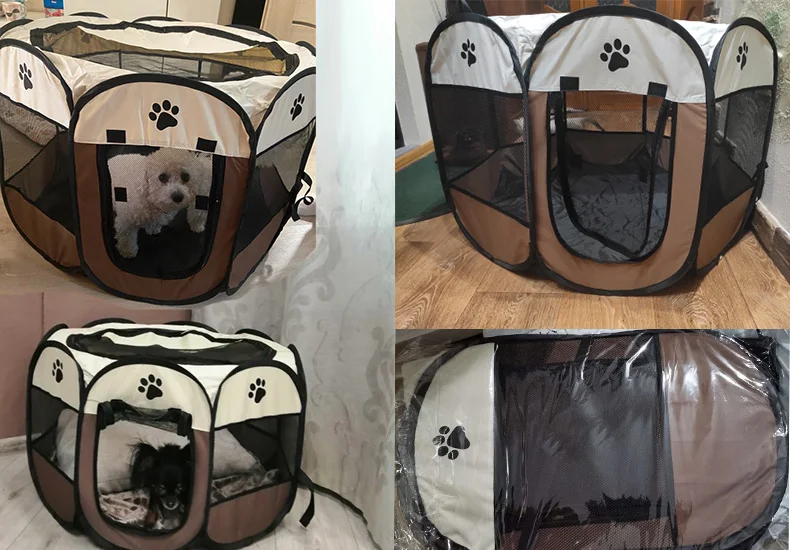 Lightweight Portable Folding Pet Tent Birthing Room Dog House Kennel Houses and Rooms Cats High Quality Durable Pet Playpen Cat