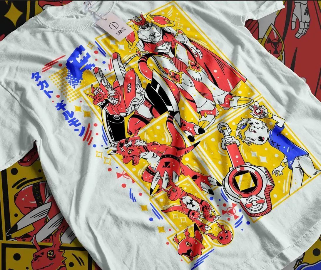 

Omnimon Digimon Adventure T-shirt Guilmon Digimon Adventure Anime Shirt All Size