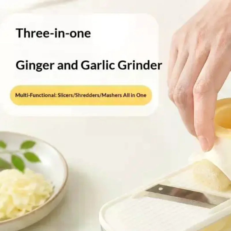 Home Cooking Meal - 3-in-1 Multifunctional Ginger Garlic Grater Slicer