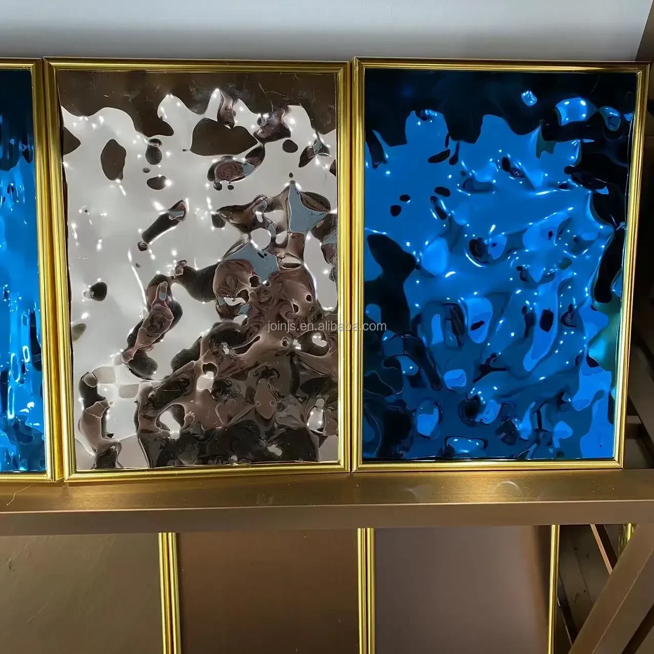 Производство декоративной пластины из нержавеющей стали 201, цветной лист из нержавеющей стали 304 316, рябь воды для украшения потолка