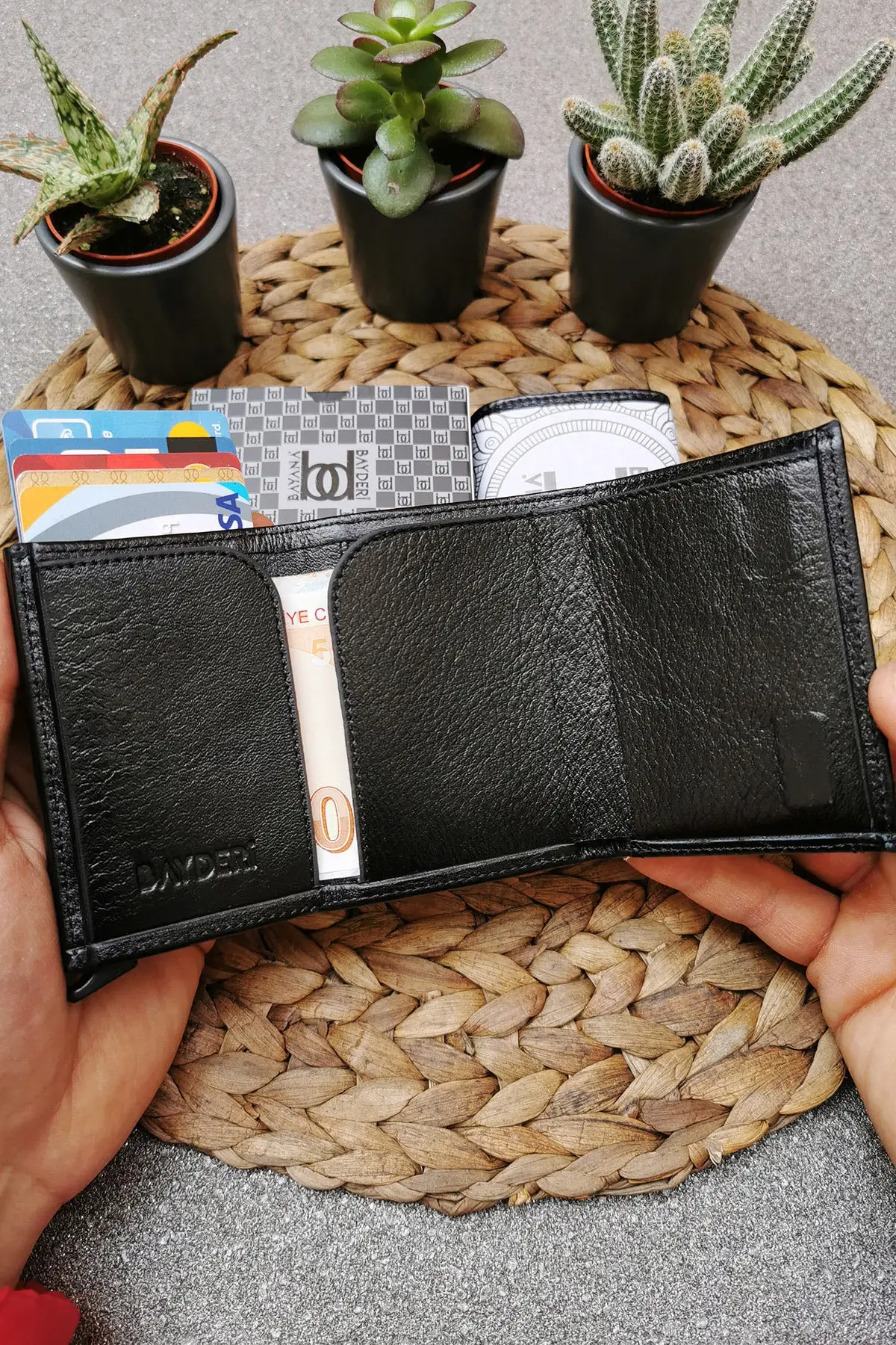 Men's Wallet with Genuine Leather Mechanism Stylish Useful Multifunctional Fast And Safe Delivery 2022 Trend Model