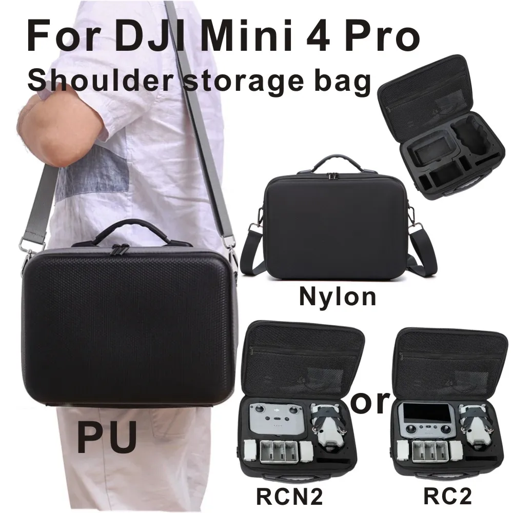 

For DJI Mini 4 Pro accessories set storage bag Mini 4 Pro drone suitcase, shoulder bag, compatible RC2/RCN2 remote control cross