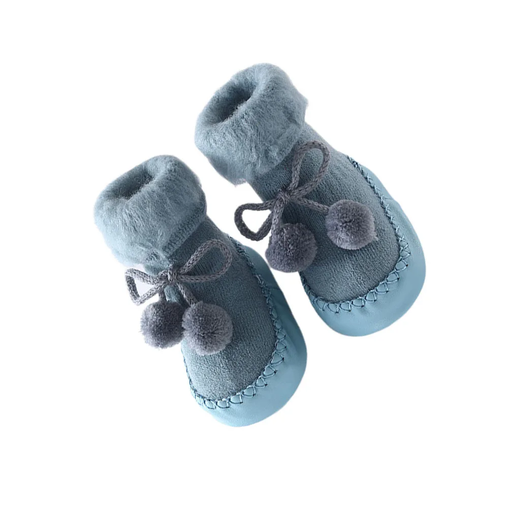 

Детские носки-тапочки, противоскользящие, теплые, размеры S, 6–12 месяцев, противоскользящие, впитывающие пот, дышащие носки для малышей