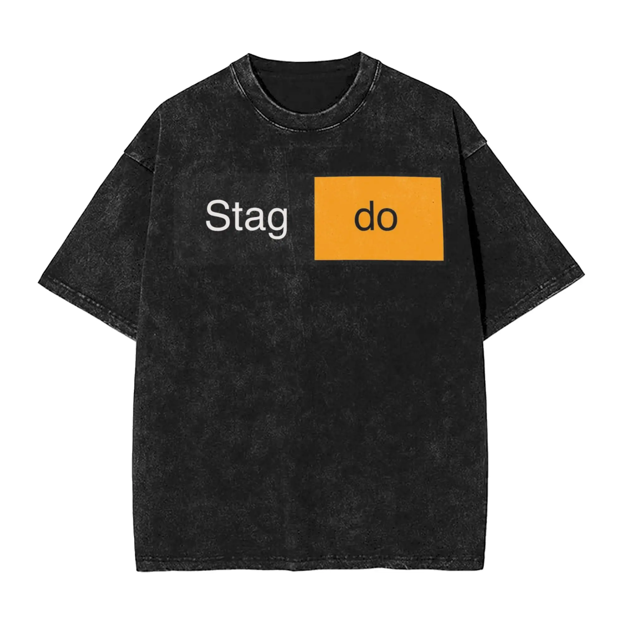 Washed T Shirt Stag Do Hip Hop Fashion T-Shirt Oversize  Streetwear 100% Cotton Summer Tops Tops Tees for Men Women
