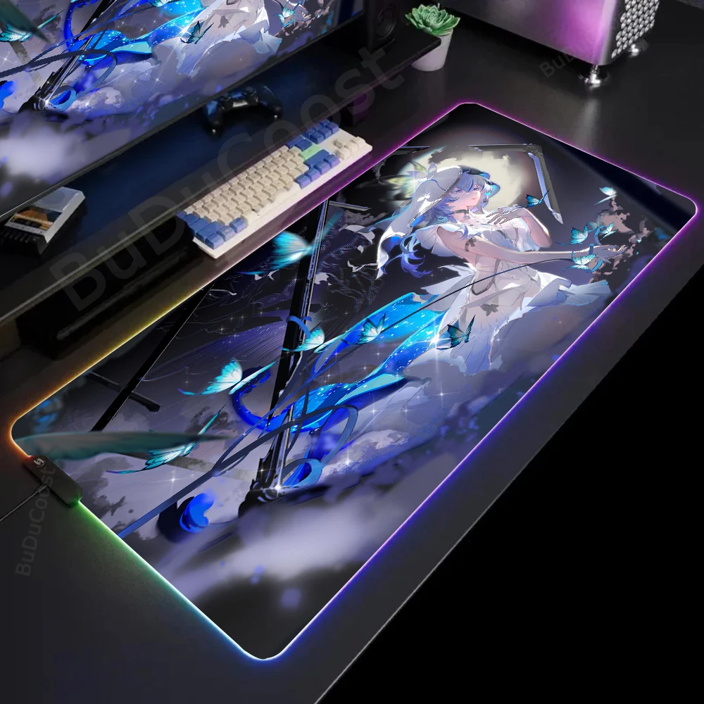 Hot selling item wuthering Wave Shorekeeper electronic sports Office HD printing Desk Gaming RGB Computer Luminescence Mouse Pad