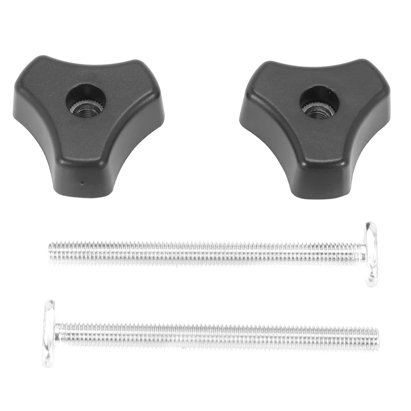

PWS 2 Set T Screw And M8 Plastic Handle,Metal Quick Acting Hold Down Clamp Set For T-Slot T-Track DIY Woodworking Tool