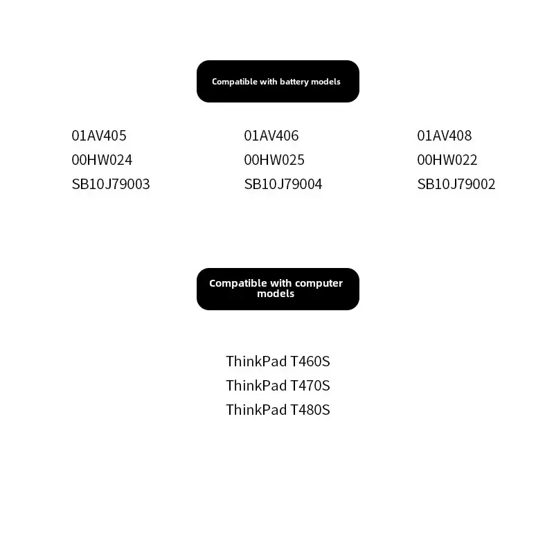 01AV405 00HW022 Laptop Battery for Lenovo T480S T460s T470S 01AV406 00HW024 00HW025 00HW023 01AV407 SB10J79004 SB10F46463