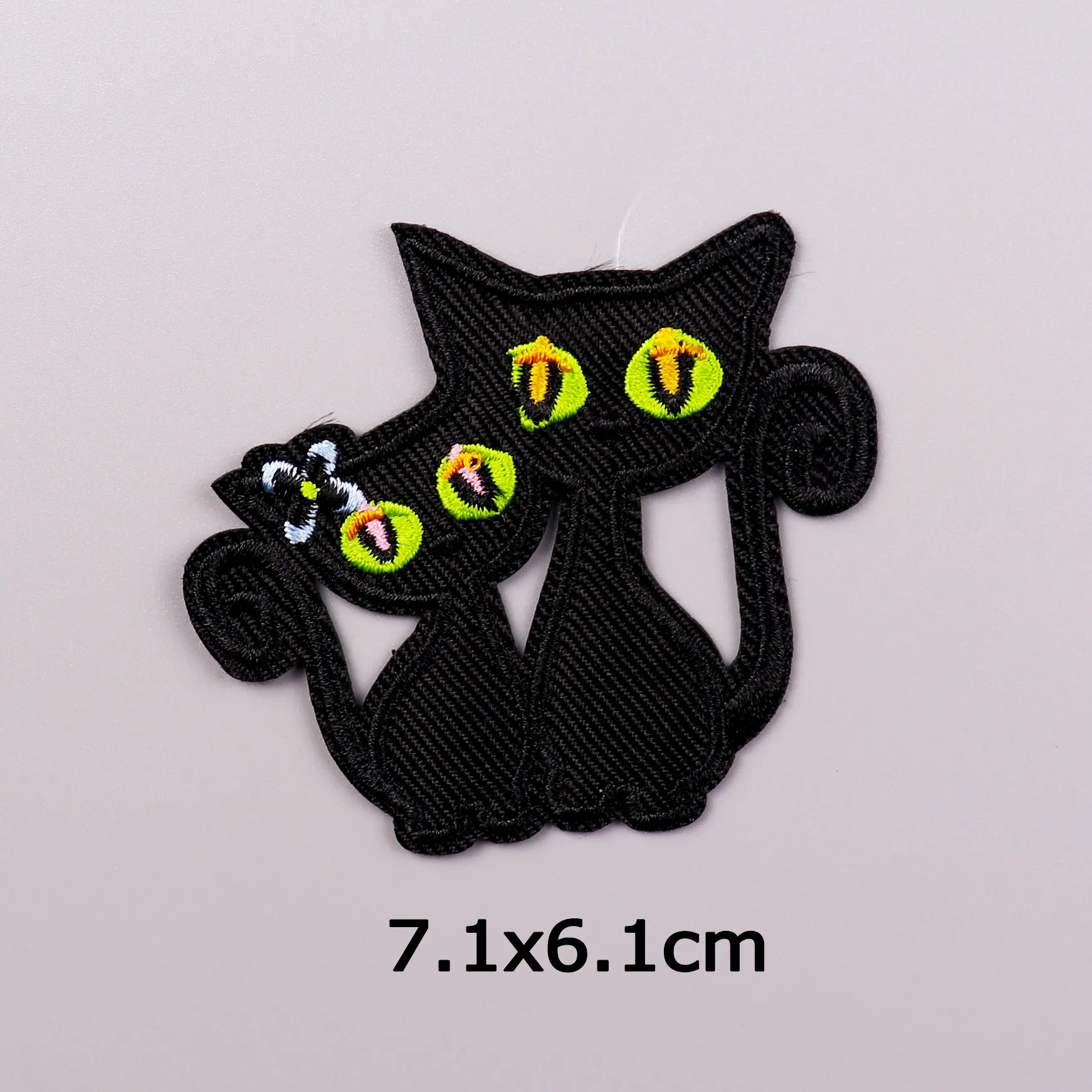 Patch per gatti con lettere per abbigliamento toppe termoadesive Patch per animali carini ferro su toppe per ricamo su vestiti adesivi per Applique