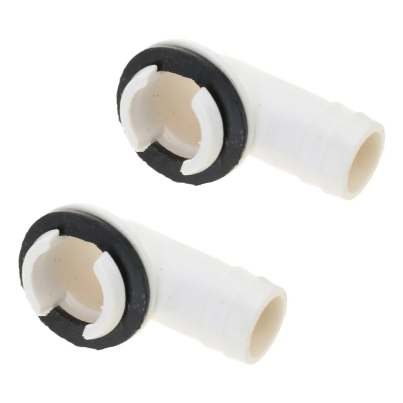 2pcs External Unit Drain Hose Connector Air Conditioner Drain Outlet Connector Elbow Fitting Air Conditioner Repair Tool