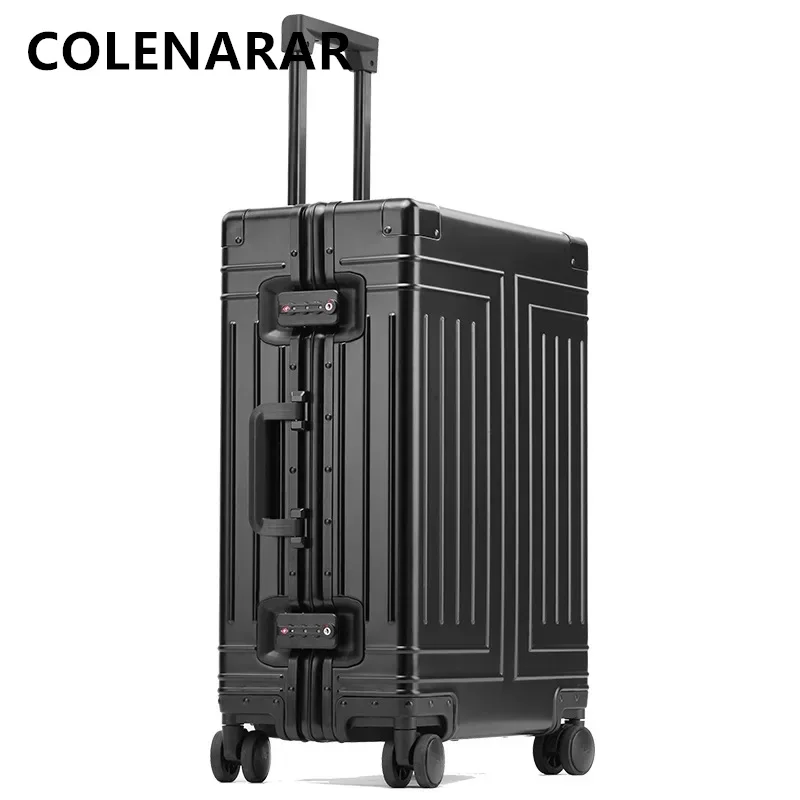 COLENARA-Valise à Roulettes en Alliage d\'Aluminium et de Magnésium, Valise de 24 et 29 Pouces, Valise à Roulettes, Bagage de Cabine, 20, 26