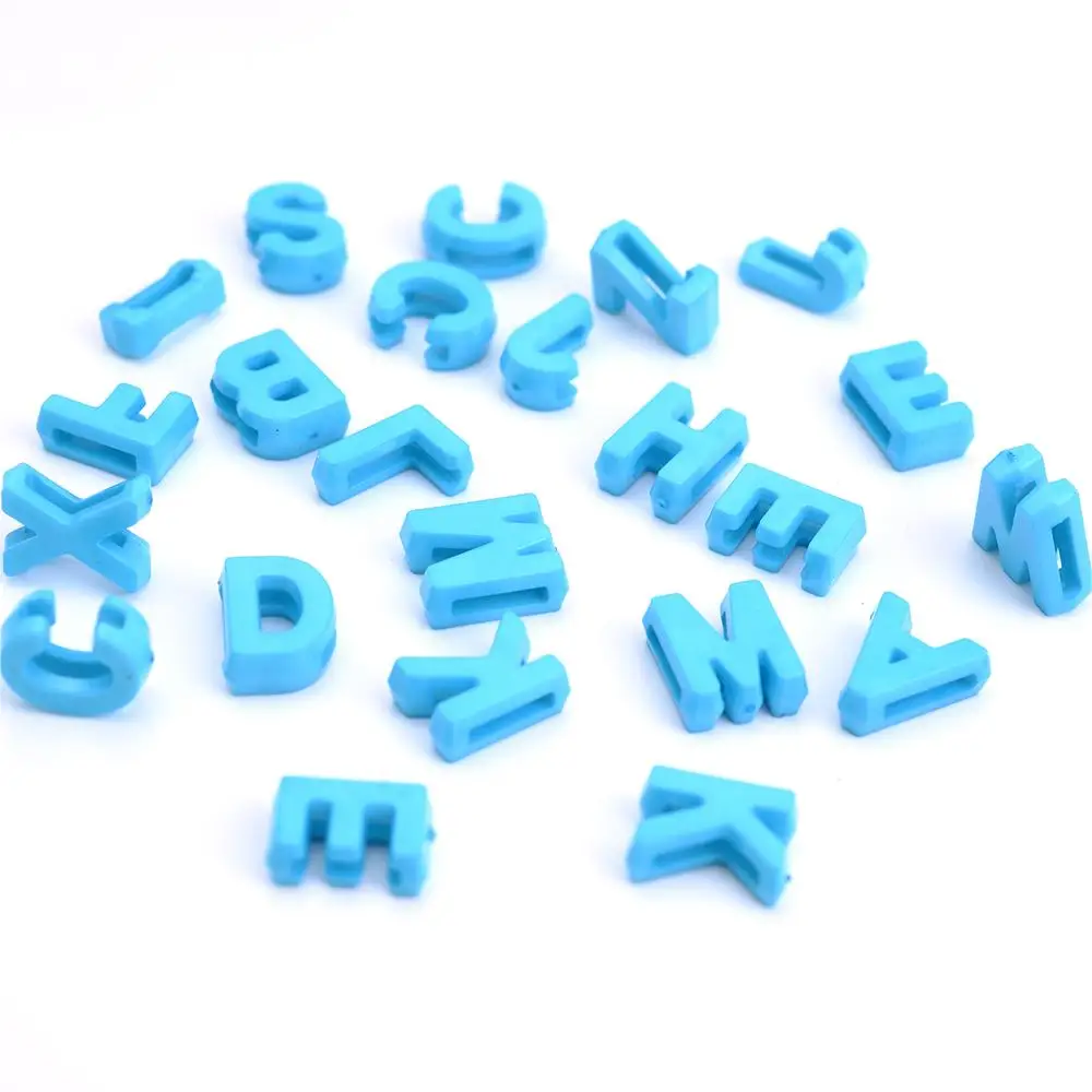 100 Stück 12 mm mehrfarbige zufällige Buchstabenperlen, Acryl-Alphabet-Perlen für Schmuckherstellung, DIY-Armband, Halskette, Schlüsselanhänger, Zubehör – Detail 8