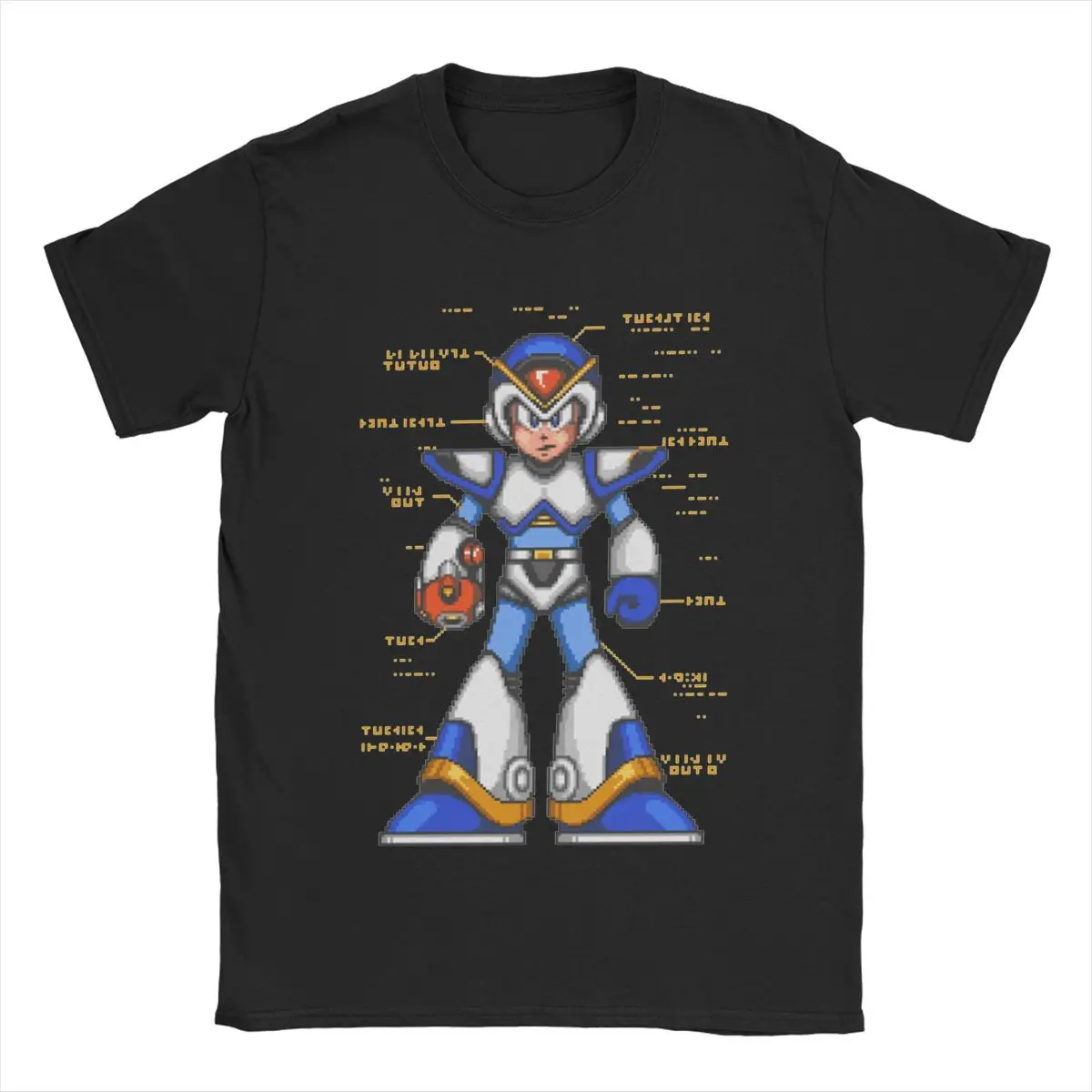 

Megaman X Full Armor T-Shirts Men Fashion 100% Cotton Tee Shirt Round Neck Short Sleeve T Shirts Plus Size Clothes