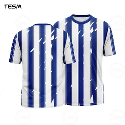 Team Training Uniform Child Sports T-shirt Kids Clothes Children Top Shirts Quick Drying Breathable Children's Clothing