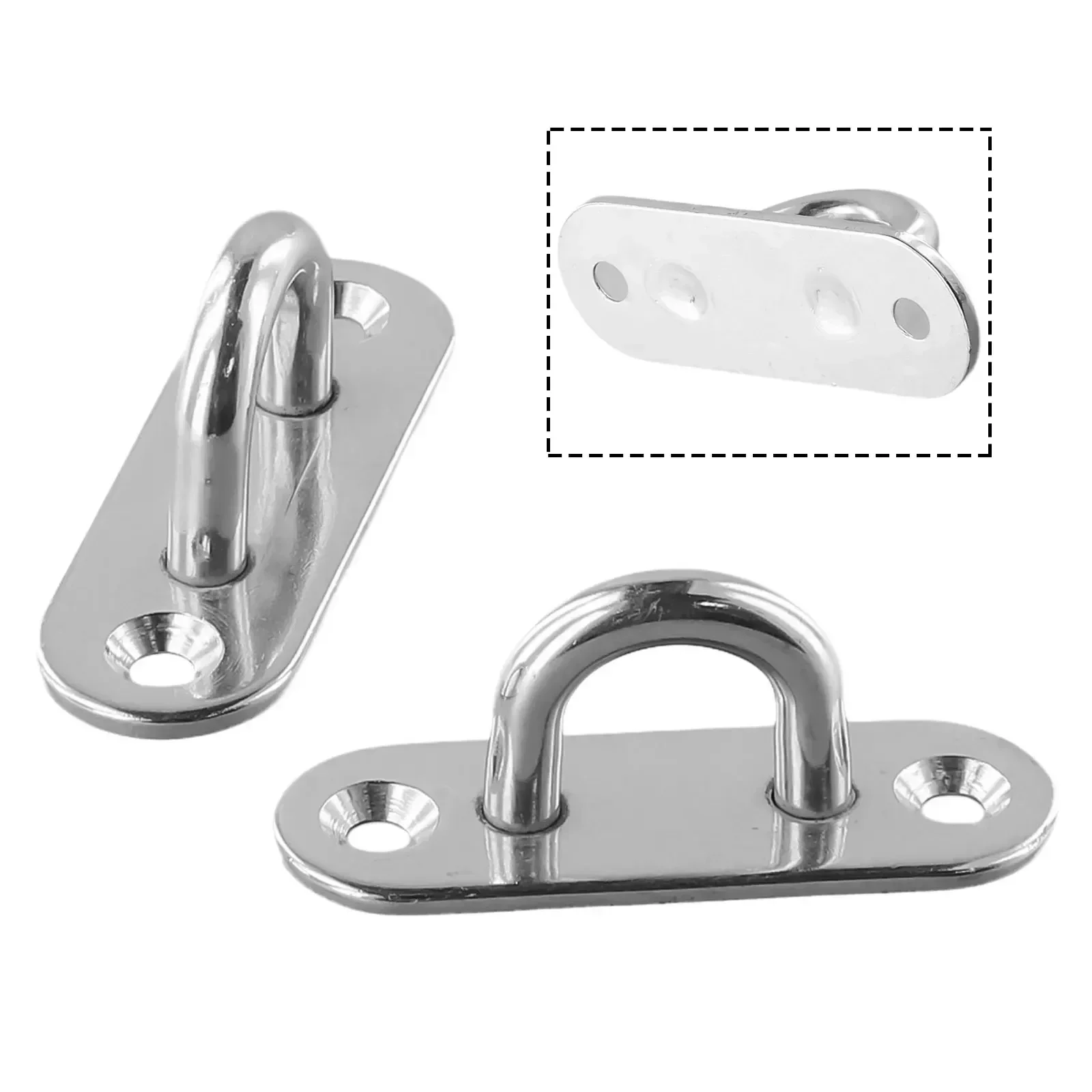 Practical Ceiling Hook Accessories 2Pcs 6*2*2.8cm Ceiling Fan Chandel Ceiling Heavy Duty Hook Mount Parts Silver