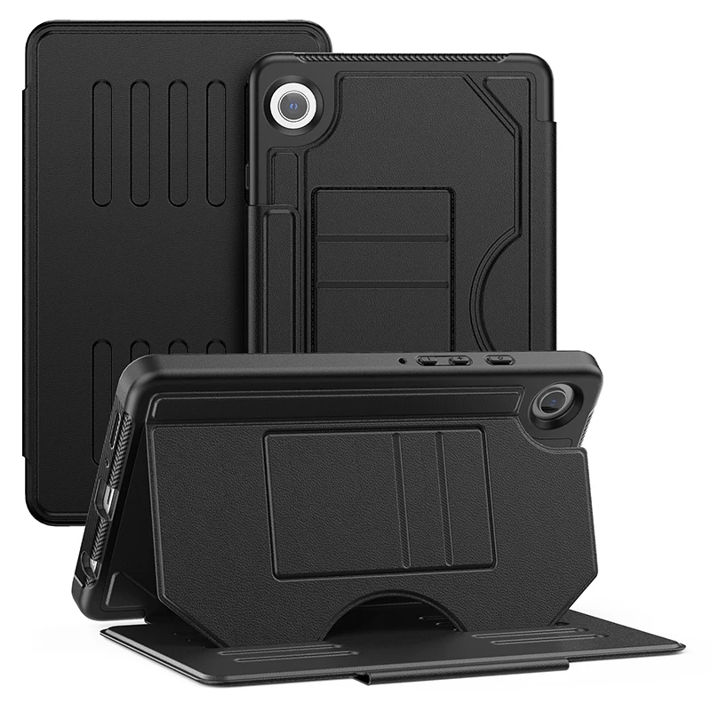 Protective Case For Samsung Galaxy Tab А9 8.7 inch X110 X115 Tablet Case Kickstand Holder Shoulder Strap 360 Rotation Cover