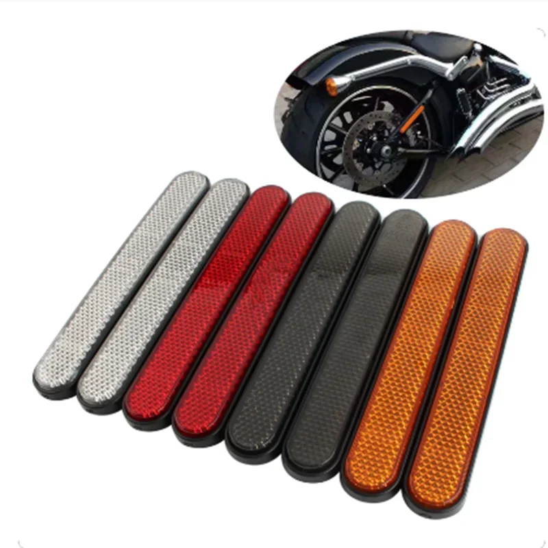 

Motorcycle Front Fork Reflector Sticker Lower Legs Slider Saddlebag Latch Cover Safety Warning Fit For Harley Sportster XL