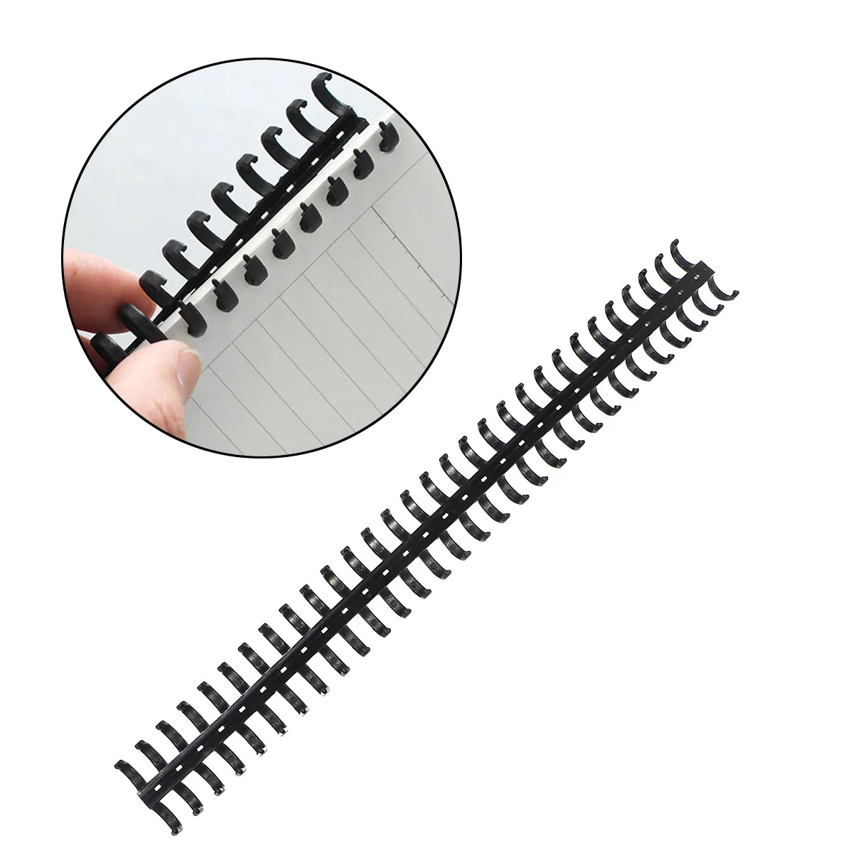 

10 шт. пластиковых переплетных колец для бумаги формата А4, блокнотов, календарей, для DIY проектов, с вращением на 360 градусов