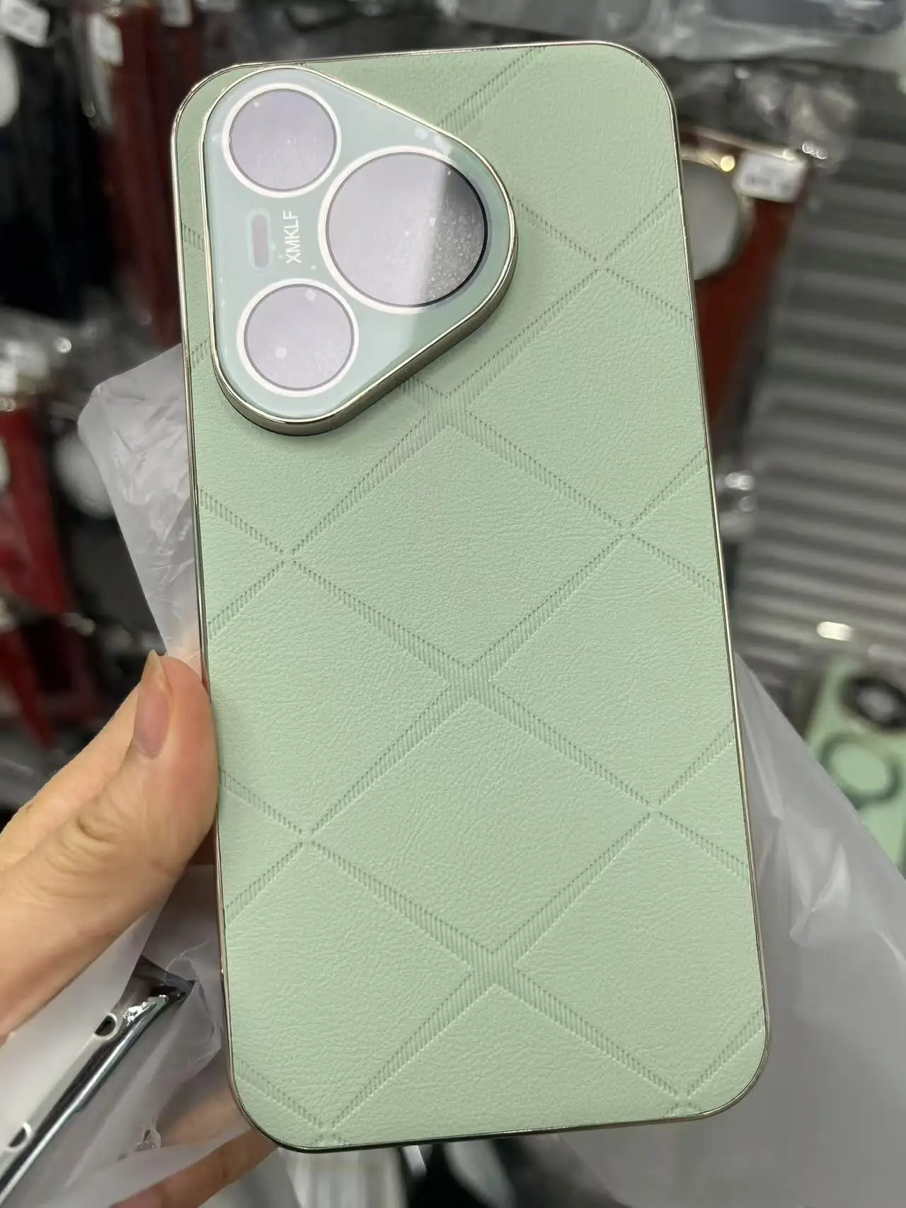 

Shockproof Leather Geometric Matte Phone Case For Huawei Pura 70 Pro 80 Ultra, Slim Metal Built-in Camera Protective Film Cover